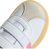 image:imageadidas Kids VL Court 30 Hook amp Loop ShoeWhiteBliss PinkAlumina