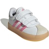 image:imageadidas Kids VL Court 30 Hook amp Loop ShoeWhiteBliss PinkAlumina
