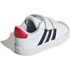 image:imageadidas Kids VL Court 30 Hook amp Loop ShoeWhiteDark BlueBetter Scarlet