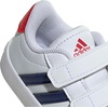 image:imageadidas Kids VL Court 30 Hook amp Loop ShoeWhiteDark BlueBetter Scarlet