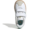 image:imageadidas Kids VL Court 30 Hook amp Loop ShoeWhiteFlash AquaAlumina