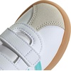image:imageadidas Kids VL Court 30 Hook amp Loop ShoeWhiteFlash AquaAlumina