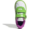 image:imageadidas Kids VL Court 30 Hook amp Loop ShoeWhiteSemi Solar Green