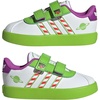 image:imageadidas Kids VL Court 30 Hook amp Loop ShoeWhiteSemi Solar Green