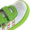 image:imageadidas Kids VL Court 30 Hook amp Loop ShoeWhiteSemi Solar Green
