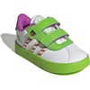 image:imageadidas Kids VL Court 30 Hook amp Loop ShoeWhiteSemi Solar Green