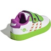 image:imageadidas Kids VL Court 30 Hook amp Loop ShoeWhiteSemi Solar Green