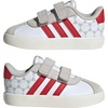 image:imageadidas Kids VL Court 30 Hook amp Loop ShoeWhiteTeam Colleg Red