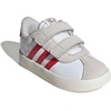 image:imageadidas Kids VL Court 30 Hook amp Loop ShoeWhiteTeam Colleg Red