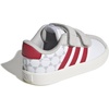 image:imageadidas Kids VL Court 30 Hook amp Loop ShoeWhiteTeam Colleg Red