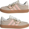 image:imageadidas Kids VL Court 30 ShoeCrystal LinenBlush PinkOff White