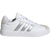 image:imageadidas Kids VL Court 30 ShoeWhiteSilver MetallicGrey