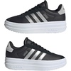 image:imageadidas Kids VL Court Bold ShoeBlackSilver MetallicWhite