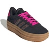 image:imageadidas Kids VL Court Bold ShoeBlackWonder BeigeShock Pink