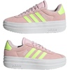 image:imageadidas Kids VL Court Bold ShoeClear PinkYellowWhite