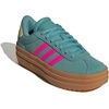 image:imageadidas Kids VL Court Bold ShoePowder TealShock PinkPowder Yellow