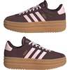 image:imageadidas Kids VL Court Bold ShoeShadow BrownClear PinkGold Metallic