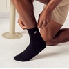 image:imageadidas Mens Athletic Cushioned Crew Socks 6 Pairs Durable amp ComfortableBlackAluminum 2