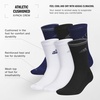 image:imageadidas Mens Athletic Cushioned Crew Socks 6 Pairs Durable amp ComfortableDark BlueWhiteBlackMixed2