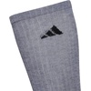 image:imageadidas Mens Athletic Cushioned Crew Socks 6 Pairs Durable amp ComfortableHeather GreyBlack