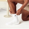 image:imageadidas Mens Athletic Cushioned Crew Socks 6 Pairs Durable amp ComfortableWhiteBlack