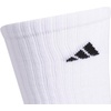 image:imageadidas Mens Athletic Cushioned Crew Socks 6 Pairs Durable amp ComfortableWhiteBlackWhite