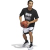 image:imageadidas Mens Pro Motion Basketball ShortsWhiteBlack