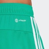 image:imageadidas Mens Train Essentials Pique Striped Athletic Shorts Training Casual Bottoms Casual Moisture Wicking  PinkCourt Green  White