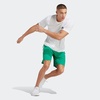 image:imageadidas Mens Train Essentials Pique Striped Athletic Shorts Training Casual Bottoms Casual Moisture Wicking  PinkCourt Green  White