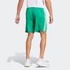 image:imageadidas Mens Train Essentials Pique Striped Athletic Shorts Training Casual Bottoms Casual Moisture Wicking  PinkCourt Green  White