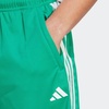 image:imageadidas Mens Train Essentials Pique Striped Athletic Shorts Training Casual Bottoms Casual Moisture Wicking  PinkCourt Green  White