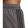 image:imageadidas Mens Train Essentials Pique Striped Athletic Shorts Training Casual Bottoms Casual Moisture Wicking  PinkGrey FiveBlack
