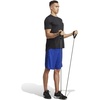image:imageadidas Mens Train Essentials Pique Striped Athletic Shorts Training Casual Bottoms Casual Moisture Wicking  PinkLucid BlueBlack