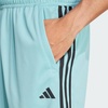 image:imageadidas Mens Train Essentials Pique Striped Athletic Shorts Training Casual Bottoms Casual Moisture Wicking  PinkMint TonBlack