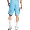 image:imageadidas Mens Train Essentials Pique Striped Athletic Shorts Training Casual Bottoms Casual Moisture Wicking  PinkSemi Blue BurstBlack