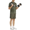 image:imageadidas Mens Train Essentials Pique Striped Athletic Shorts Training Casual Bottoms Casual Moisture Wicking  PinkShadow OliveBlack