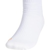 image:imageadidas Unisex Select Basketball Socks 1 PairWhiteBright Orange2Quarter