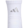 image:imageadidas Unisex Select Basketball Socks 1 PairWhiteClear Onix Grey2Quarter