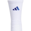 image:imageadidas Unisex Select Basketball Socks 1 PairWhiteTeam Royal Blue2Quarter