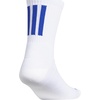 image:imageadidas Unisex Select Basketball Socks 1 PairWhiteTeam Royal Blue2Quarter