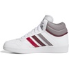 image:imageAdidas UnisexAdult Hoops 40 Mid TopWhiteTaupe OxideShadow Red