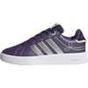 image:imageadidas Kids Grand Court 30 ShoeVioletSilver MetallicYellow