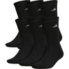 image:imageadidas Mens Athletic Cushioned Crew Socks 6 Pairs Durable amp ComfortableBlackAluminum 2