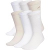 image:imageadidas Mens Athletic Cushioned Crew Socks 6 Pairs Durable amp ComfortableWhiteWonder BeigeAlumina Beige