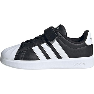 image:imageAdidas UnisexChild Streettalk Elastic Lace amp StrapBlackWhiteWhite
