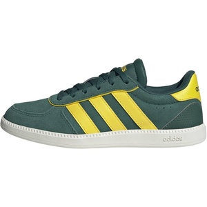 image:imageadidas Kids Breaknet Sleek Elastic Lace amp Strap ShoeCollegiate GreenYellowOff White