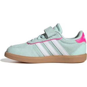 image:imageadidas Kids Breaknet Sleek Elastic Lace amp Strap ShoeHalo MintWhiteLucid Pink