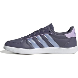 image:imageadidas Kids Breaknet Sleek Elastic Lace amp Strap ShoePreloved VioletBlue Spark MetPowder Plum