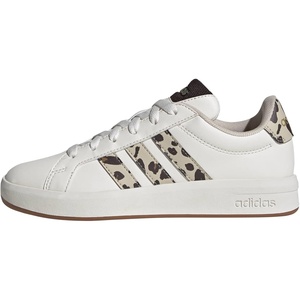 image:imageadidas Kids Grand Court 30 ShoeWhiteCrystal LinenAurora Coffee
