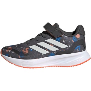 image:imageadidas Kids Marvel Run Falcon 5 Elastic Lace amp StrapGreyOff WhiteRay Blue